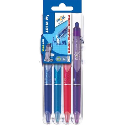 Pilot intrekbare roller frixion ball clicker 2 go medium punt 0 7 mm blister met 4 stuks Pilot intrekbare roller frixion ball clicker 2 go medium punt 0 7 mm blister met 4 stuks