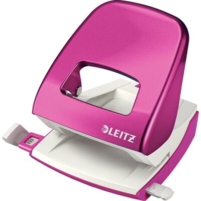 Leitz wow perforator 2-gaats - perforeert tot 30 vel - roze metallic Leitz wow perforator 2-gaats - perforeert tot 30 vel - roze metallic
