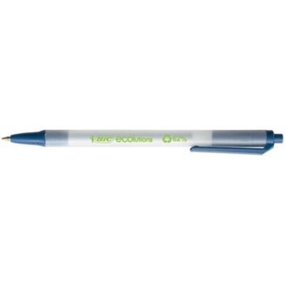 BIC clic stic ecolutions - blauw - 1 stuk - medium punt 1 mm BIC clic stic ecolutions - blauw - 1 stuk - medium punt 1 mm