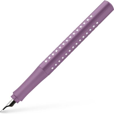 Faber-Castell vulpen - grip sparkle - m - violet - fc-140877 Faber-Castell vulpen - grip sparkle - m - violet - fc-140877