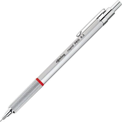 Rotring rapid pro-balpen medium punt blauwe inkt chroom Rotring rapid pro-balpen medium punt blauwe inkt chroom