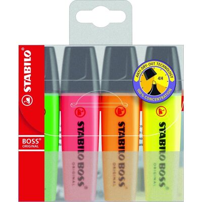 STABILO Fluorescerende markeerstift set boss multicolour (5 stuks) STABILO Fluorescerende markeerstift set boss multicolour (5 stuks)