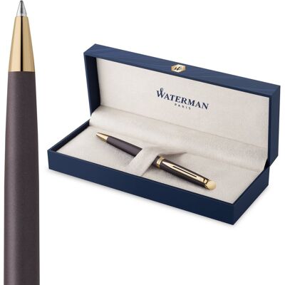 Waterman hémisphère balpen de subtiele versie lavazwart medium punt met geschenkdoos Waterman hémisphère balpen de subtiele versie lavazwart medium punt met geschenkdoos