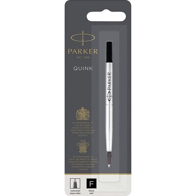 Parker rollerballpen inktvulling fijn punt zwarte quink inkt 1 stuks Parker rollerballpen inktvulling fijn punt zwarte quink inkt 1 stuks