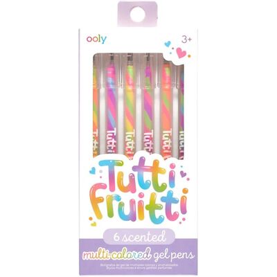 Ooly - tutti fruitti - 6 gelpennen met fruitgeur Ooly - tutti fruitti - 6 gelpennen met fruitgeur