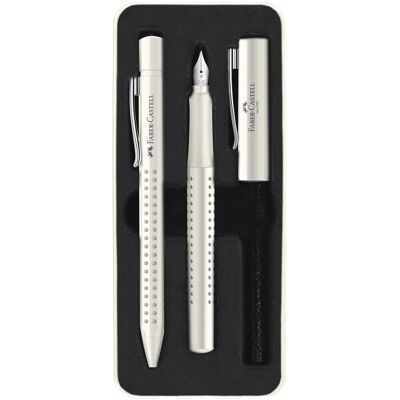 Faber-Castell grip 2010 - schrijfset balpen en vulpen - in giftbox - harmony coconut milk - fc-201527 Faber-Castell grip 2010 - schrijfset balpen en vulpen - in giftbox - harmony coconut milk - fc-201527