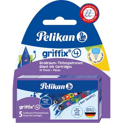 Pelikan - inktpatroon griffix blauw op blister Pelikan - inktpatroon griffix blauw op blister
