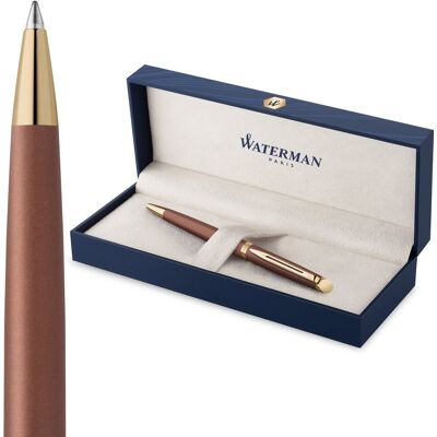 Waterman hémisphère balpen de subtiele versie koperrood medium punt met geschenkdoos Waterman hémisphère balpen de subtiele versie koperrood medium punt met geschenkdoos