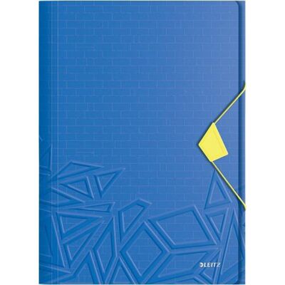 Leitz urban chic pp 3-klepsmap voor 150 vel - map voor a4 documenten - ideaal voor school of studie - blauw Leitz urban chic pp 3-klepsmap voor 150 vel - map voor a4 documenten - ideaal voor school of studie - blauw