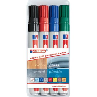 Edding Viltstift 3300 schuin 1-5mm assorti Edding Viltstift 3300 schuin 1-5mm assorti