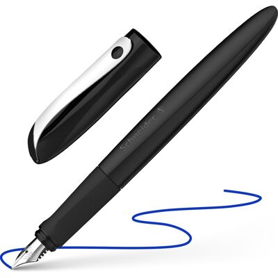 Schneider Schrijfwaren Schneider vulpen - wavy - zwart - penpunt m - s-162131 Schneider Schrijfwaren Schneider vulpen - wavy - zwart - penpunt m - s-162131