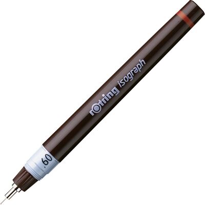 Rotring isograph technische tekenpen 0,60 mm navulbare fineliner Rotring isograph technische tekenpen 0,60 mm navulbare fineliner