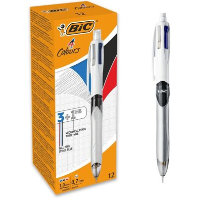 BIC Pen 4colours 3 kleuren vulpotlood 12 stuks BIC Pen 4colours 3 kleuren vulpotlood 12 stuks