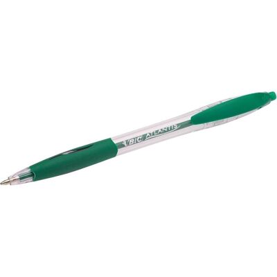 BIC Balpen atlantis classic m groen/doos 12 BIC Balpen atlantis classic m groen/doos 12