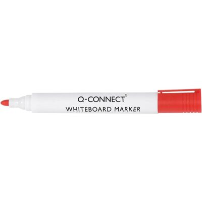 Q-CONNECT whiteboardmarker, 2-3 mm, ronde punt, rood 10 stuks Q-CONNECT whiteboardmarker, 2-3 mm, ronde punt, rood 10 stuks