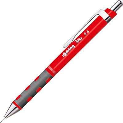 Rotring tikky-vulpotlood hb 0,50 mm roode behuizing 1 stuk Rotring tikky-vulpotlood hb 0,50 mm roode behuizing 1 stuk