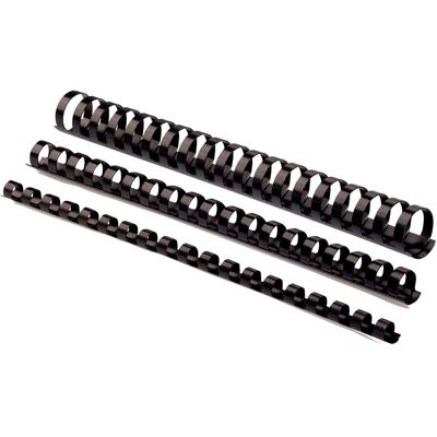Fellowes bindruggen 25 mm zwart, 50 stuks Fellowes bindruggen 25 mm zwart, 50 stuks
