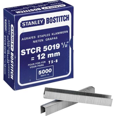 Bostitch nietjes stcr501912e (12 mm) voor pc8000 doos van 5.000 nietjes Bostitch nietjes stcr501912e (12 mm) voor pc8000 doos van 5.000 nietjes