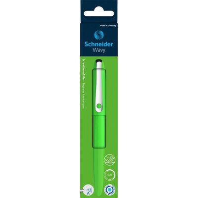 Schneider Schrijfwaren Schneider vulpen - wavy - groen - penpunt a - s-162114 Schneider Schrijfwaren Schneider vulpen - wavy - groen - penpunt a - s-162114