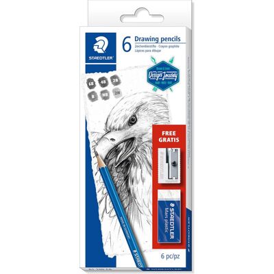 STAEDTLER promo set mars lumograph potlood STAEDTLER promo set mars lumograph potlood