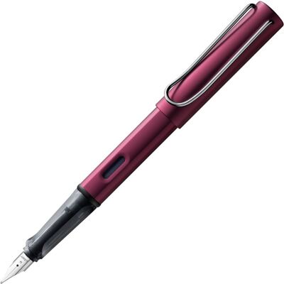 Lamy al-star black purple vulpen ergonomisch aluminium stalen penpunt b inclusief t 10 blauwe inkt rechtshandig Lamy al-star black purple vulpen ergonomisch aluminium stalen penpunt b inclusief t 10 blauwe inkt rechtshandig