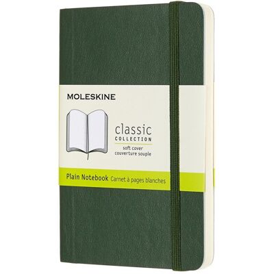 Moleskine classic notitieboek - pocket - softcover - blanco - mirte groen Moleskine classic notitieboek - pocket - softcover - blanco - mirte groen