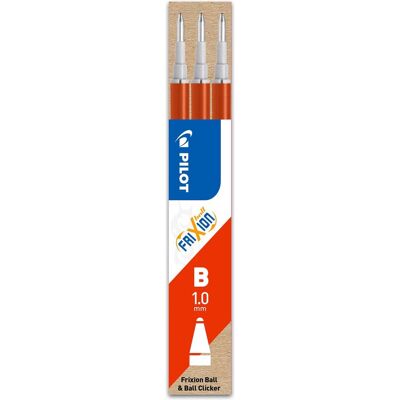 Pilot Set van 3 - vulling frixion ball 1.0 - rood - brede penpunt Pilot Set van 3 - vulling frixion ball 1.0 - rood - brede penpunt