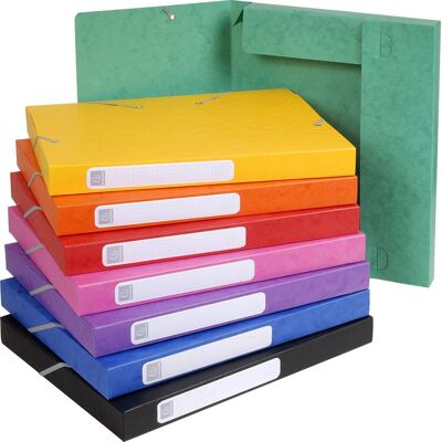 Exacompta 25x cartobox archiefdoos rug 25mm - a4 (vlak geleverd) - geassorteerd - 18500h Exacompta 25x cartobox archiefdoos rug 25mm - a4 (vlak geleverd) - geassorteerd - 18500h