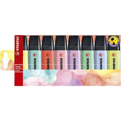 STABILO Boss Pastel Markeerstift - 8 Stuks STABILO Boss Pastel Markeerstift - 8 Stuks