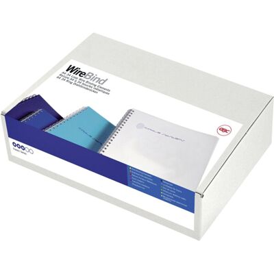 GBC draadruggen wirebind 125 mm capaciteit: 95 blad zilver GBC draadruggen wirebind 125 mm capaciteit: 95 blad zilver