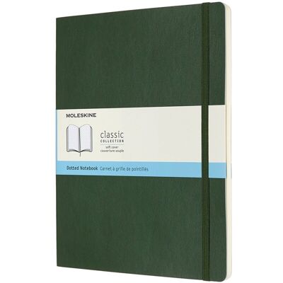 Moleskine classic notitieboek - extra large - softcover - gestippeld - mirte groen Moleskine classic notitieboek - extra large - softcover - gestippeld - mirte groen