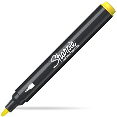 Sharpie acryl marker - permanent, waterdicht, geel (1-4mm) Sharpie acryl marker - permanent, waterdicht, geel (1-4mm)