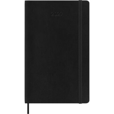 Moleskine 12 maanden agenda - 2027 - wekelijks horizontaal - large - zachte kaft - zwart Moleskine 12 maanden agenda - 2027 - wekelijks horizontaal - large - zachte kaft - zwart