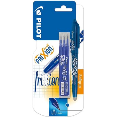 Pilot roller frixion ball blauw + 3 vullingen 0.7 Pilot roller frixion ball blauw + 3 vullingen 0.7