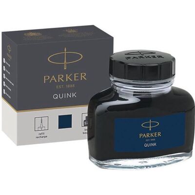 Parker vulpeninktfles blauwzwarte quink inkt 57 ml schrijfinkt voor vulpen Parker vulpeninktfles blauwzwarte quink inkt 57 ml schrijfinkt voor vulpen