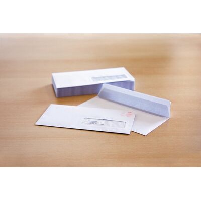 Raadhuis dienstenvelop - 110x220mm - dl (ea5/6) - venster rechts - gegomd - wit - 500 stuks Raadhuis dienstenvelop - 110x220mm - dl (ea5/6) - venster rechts - gegomd - wit - 500 stuks