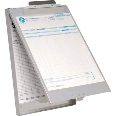 Westcott klembord - met opbergvak - aluminium - a4 - ac-e17003 Westcott klembord - met opbergvak - aluminium - a4 - ac-e17003