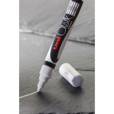 Uni-ball Chalk marker - krijtstift - zwart - krijtbord, ramen, glas, porselein, plastic, spiegels, papier - lijndikte: 1,8-2,5mm - uni chalk - 1 stuk Uni-ball Chalk marker - krijtstift - zwart - krijtbord, ramen, glas, porselein, plastic, spiegels, papier - lijndikte: 1,8-2,5mm - uni chalk - 1 stuk