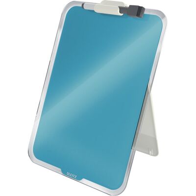 Leitz cosy beschrijfbare glassboard voor bureau - clipboard a4 formaat - glazen memobord inclusief inclusief pennenhouder en minimarker met wisser - sereen blauw Leitz cosy beschrijfbare glassboard voor bureau - clipboard a4 formaat - glazen memobord inclusief inclusief pennenhouder en minimarker met wisser - sereen blauw