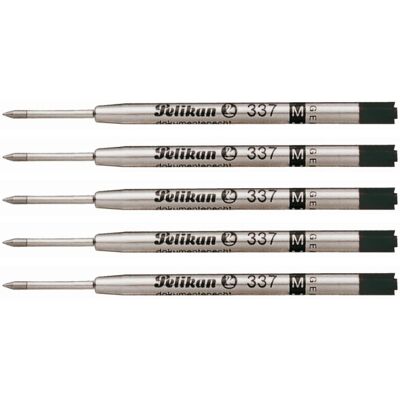 Pelikan balpenvulling 337 medium zwart 5 stuks Pelikan balpenvulling 337 medium zwart 5 stuks