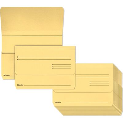 Esselte manilla insteekmappen - a4 formaat - 25 stuks - geel Esselte manilla insteekmappen - a4 formaat - 25 stuks - geel