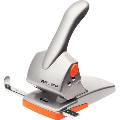Rapid fashion heavy duty perforator hdc65 - perforeert tot 65 vel - voor mappen en ringbanden - zilver/oranje - ideaal voor thuiskantoor/thuiswerkplek Rapid fashion heavy duty perforator hdc65 - perforeert tot 65 vel - voor mappen en ringbanden - zilver/oranje - ideaal voor thuiskantoor/thuiswerkplek