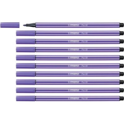 Stabilo Pen 68 Violett - Viltstift - 1mm - 10 stuks Stabilo Pen 68 Violett - Viltstift - 1mm - 10 stuks