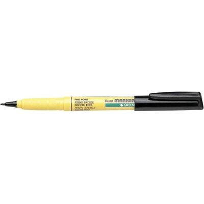 Pentel nm10 textielmerkpen - zwart Pentel nm10 textielmerkpen - zwart