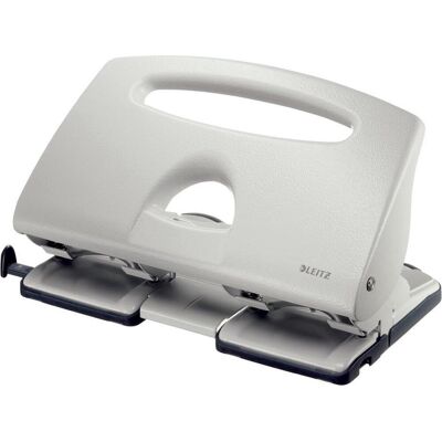 Leitz 4-gaats perforator - 40 vel - voor mappen en ringbanden - grijs Leitz 4-gaats perforator - 40 vel - voor mappen en ringbanden - grijs