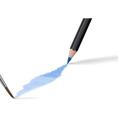 BIC intensity aquarelpotloden - diverse kleuren - pak van 24 stuks - lijnen van gemiddeld 2.9 mm voor een schilder effect BIC intensity aquarelpotloden - diverse kleuren - pak van 24 stuks - lijnen van gemiddeld 2.9 mm voor een schilder effect