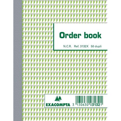 Exacompta Orderboek 135x105mm 50x2vel Exacompta Orderboek 135x105mm 50x2vel