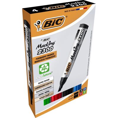 BIC marking 2300, lijndikte: 3,7-5,5 mm, 4 div, diverse kleuren BIC marking 2300, lijndikte: 3,7-5,5 mm, 4 div, diverse kleuren