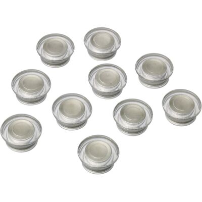 Nobo - glasbordmagneten - 10 stuks - wit Nobo - glasbordmagneten - 10 stuks - wit