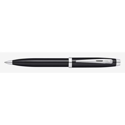 Sheaffer balpen 100 - e9338 - glossy black lacquer Sheaffer balpen 100 - e9338 - glossy black lacquer